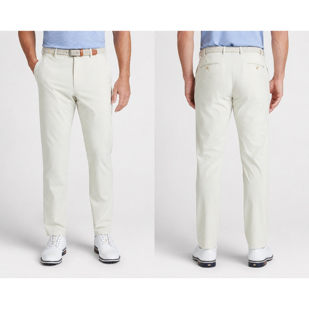 Peter Millar Crown Crafter Nylon Stretch Lunar Golf Pants in Cream — Size 40 // Preowned