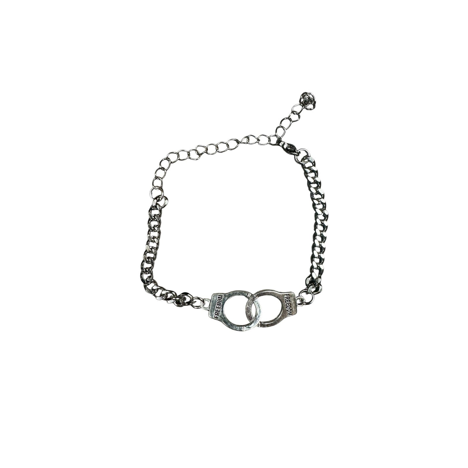 Andrew Christian Freedom Handcuff Bracelet in Silver — One Size