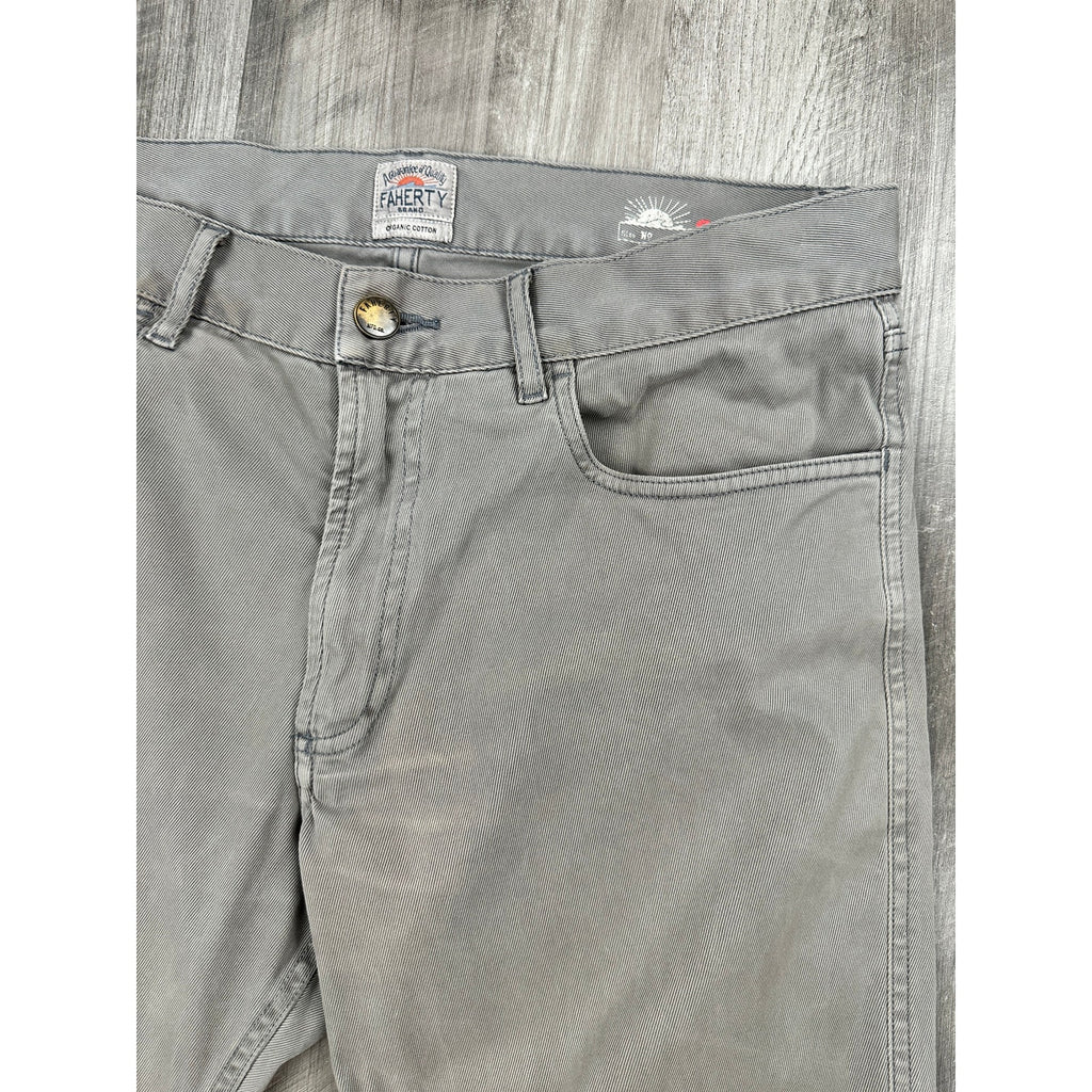 Faherty Comfort Twill 5 Pocket Pants in Rugged Gray — Size 31 // Preowned