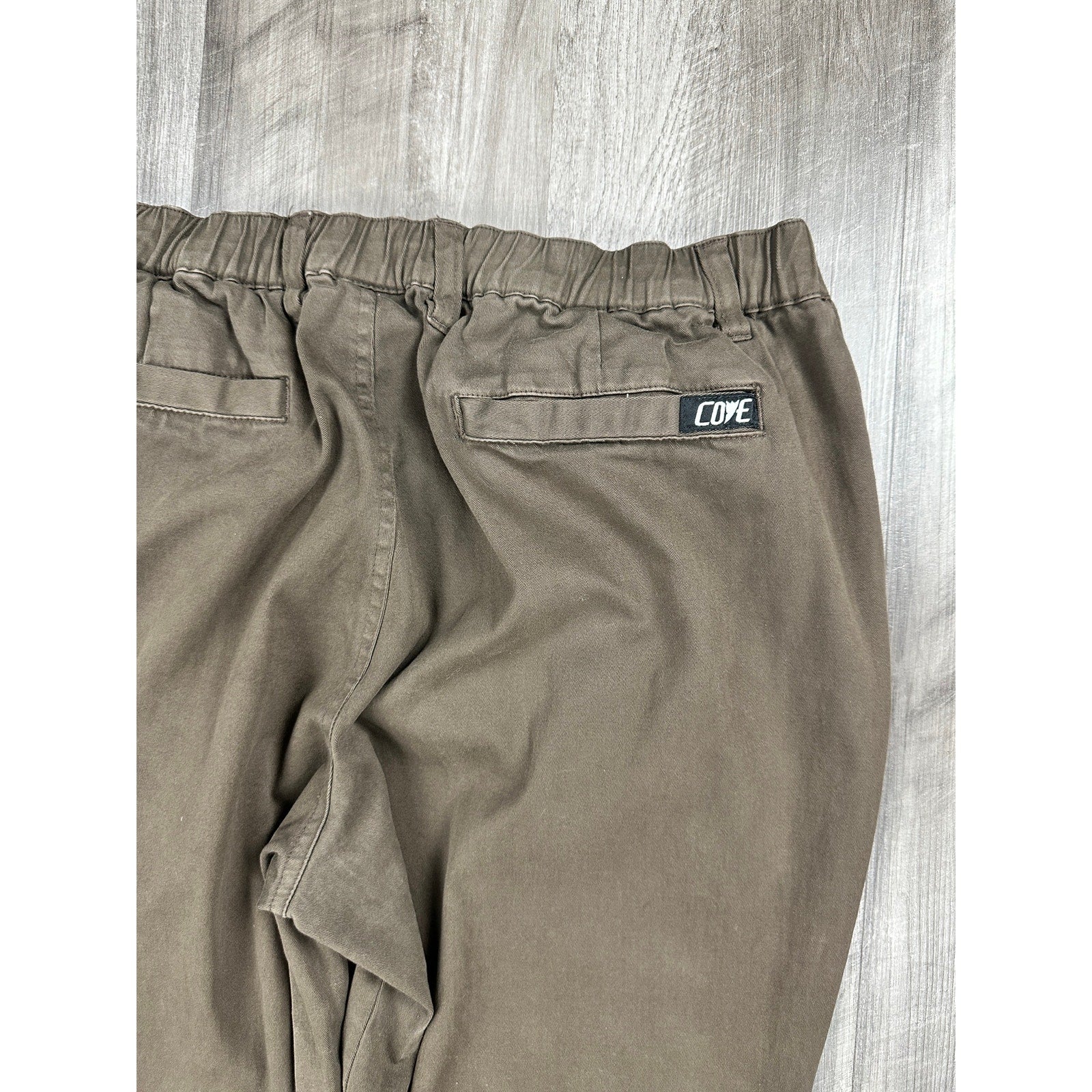 Cove Slim Straight Stretch Chino Pants in Brown — Size 34 // Preowned