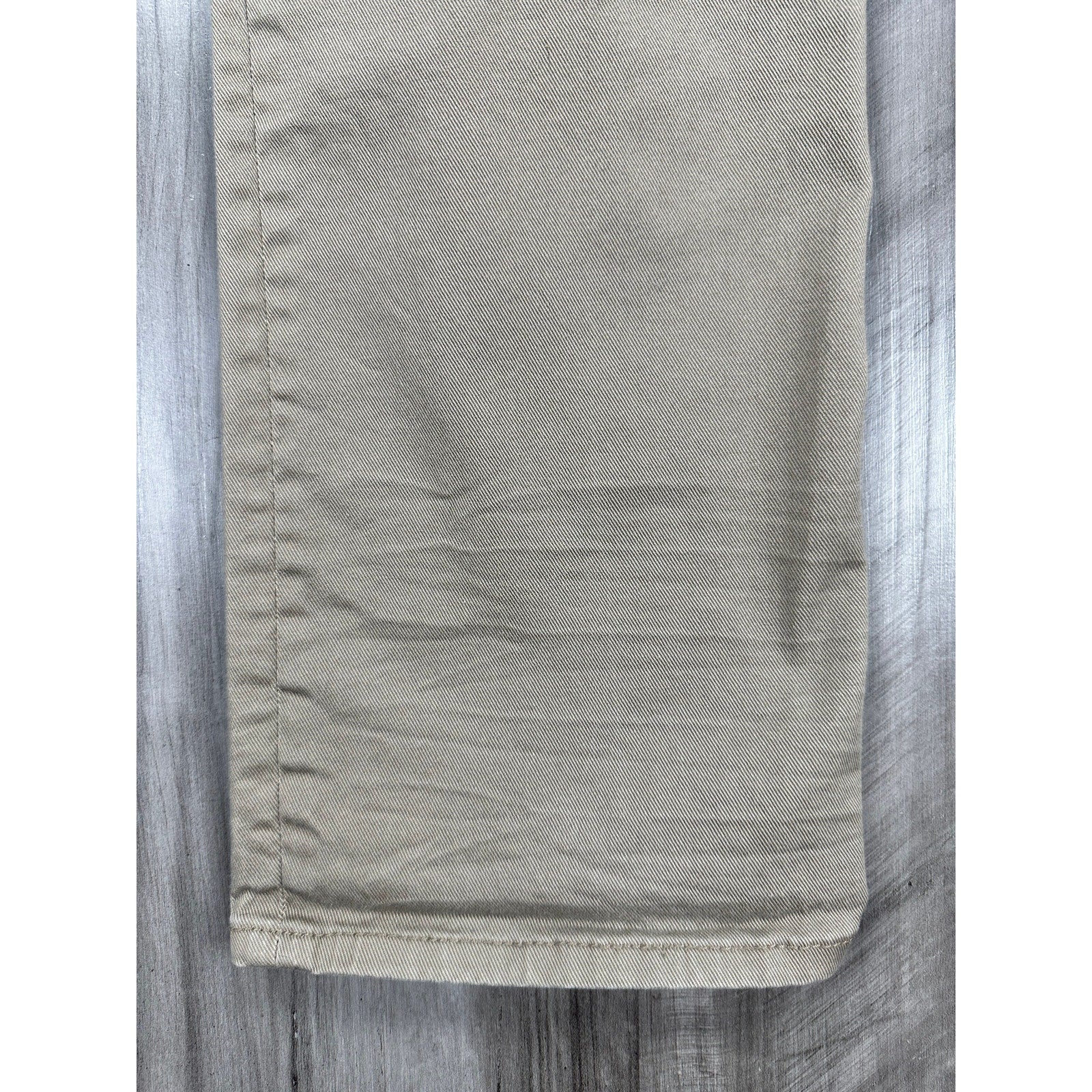 Buffalo David Bitton Six-X Straight Leg Twill Pant in Tan Khaki — Approx. 33x32
