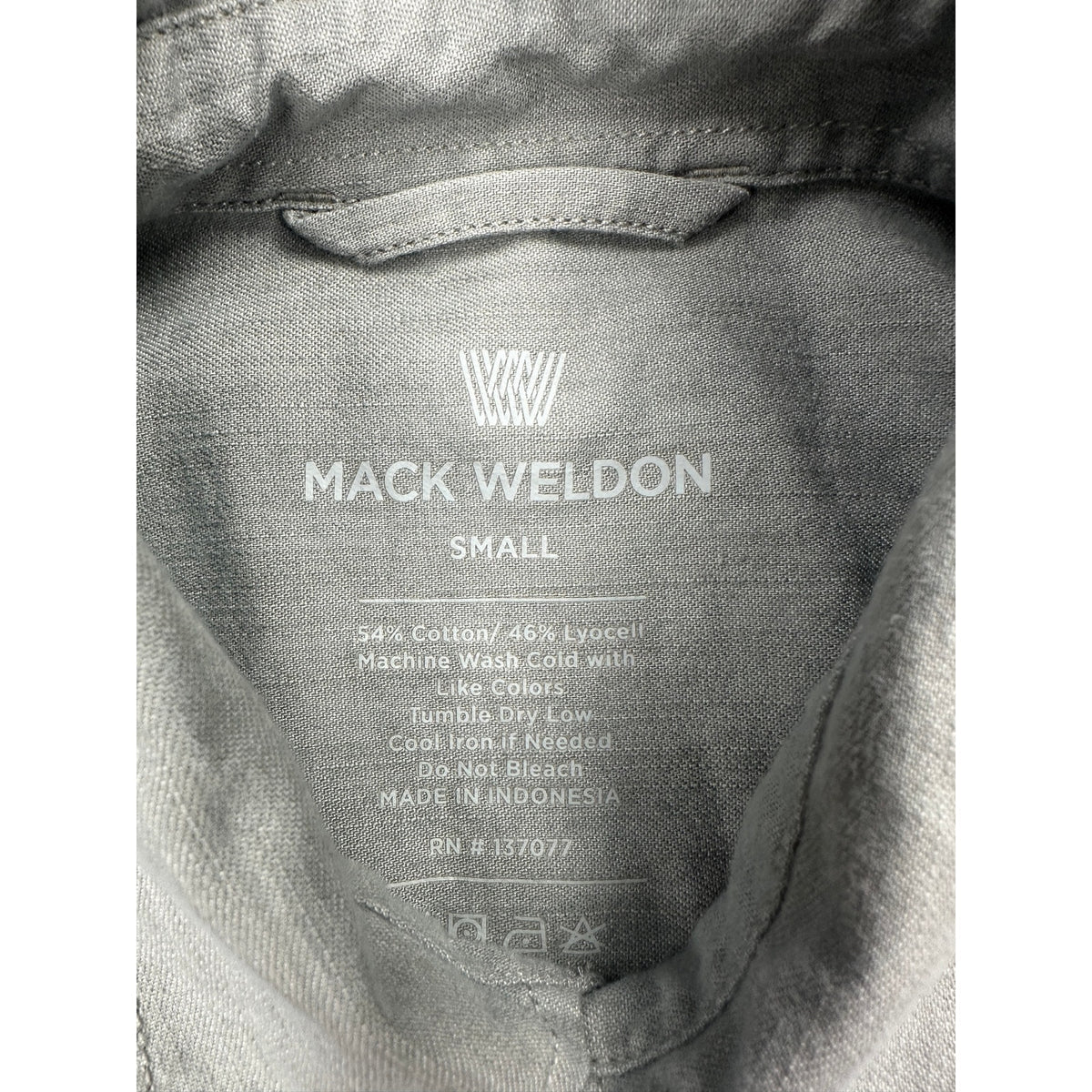 Mack Weldon Chambray Cotton Lyocell Long Sleeve Button Down Shirt — Size Small // Preowned