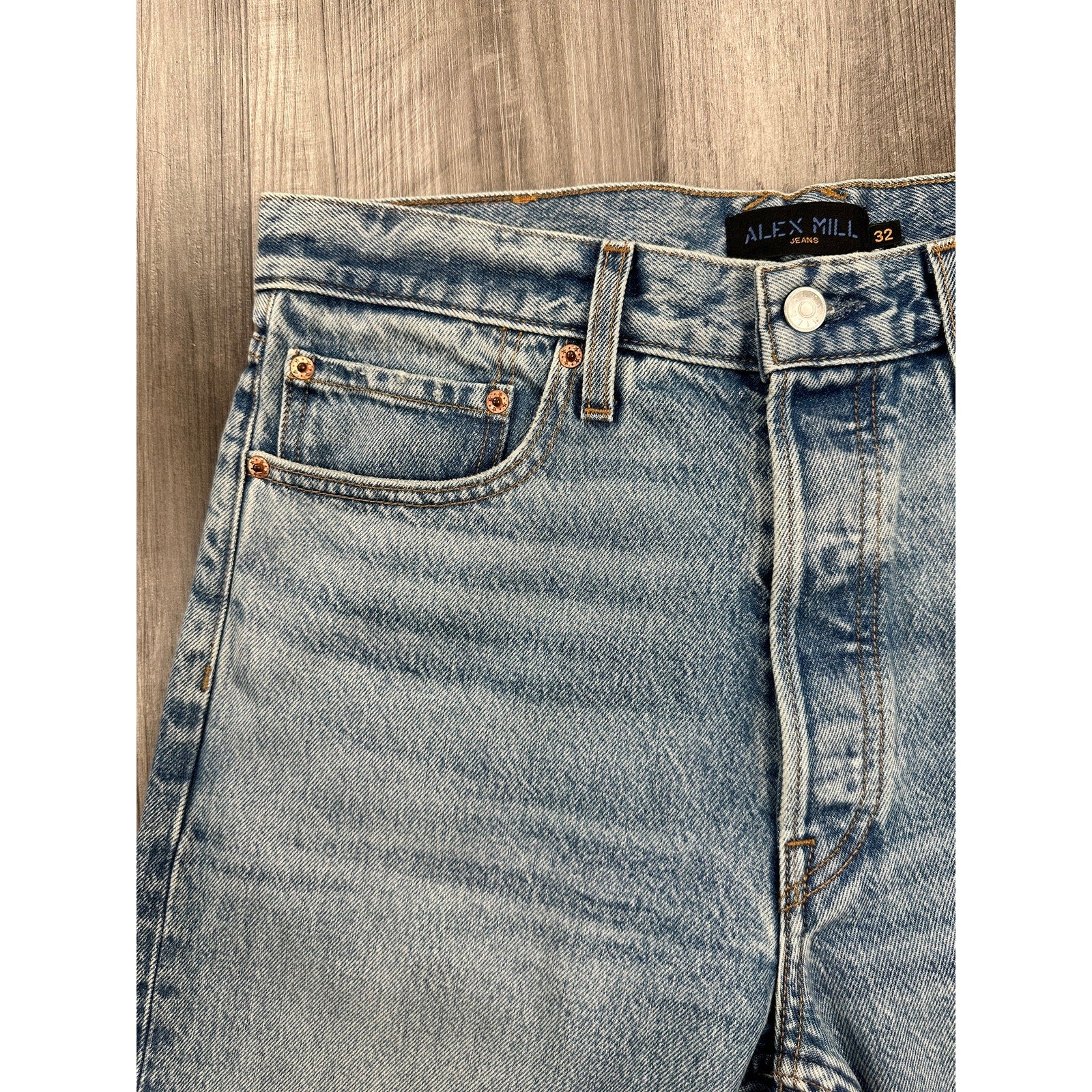 Alex Mills AM Original 5 Pocket Jean in Light Wash — Size 32