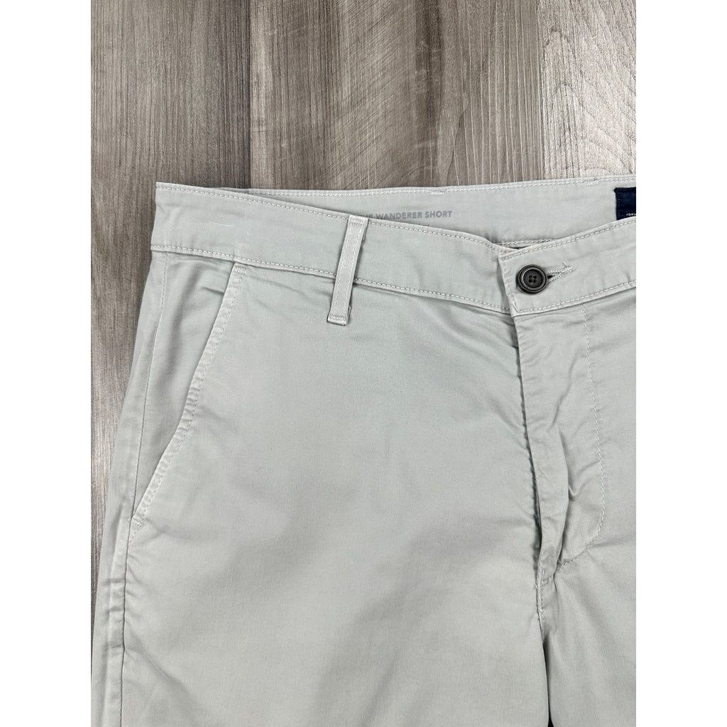 AG Adriano Goldschmied The Wanderer Slim Trouser Chino Shorts in Gray — Size 32R // Preowned
