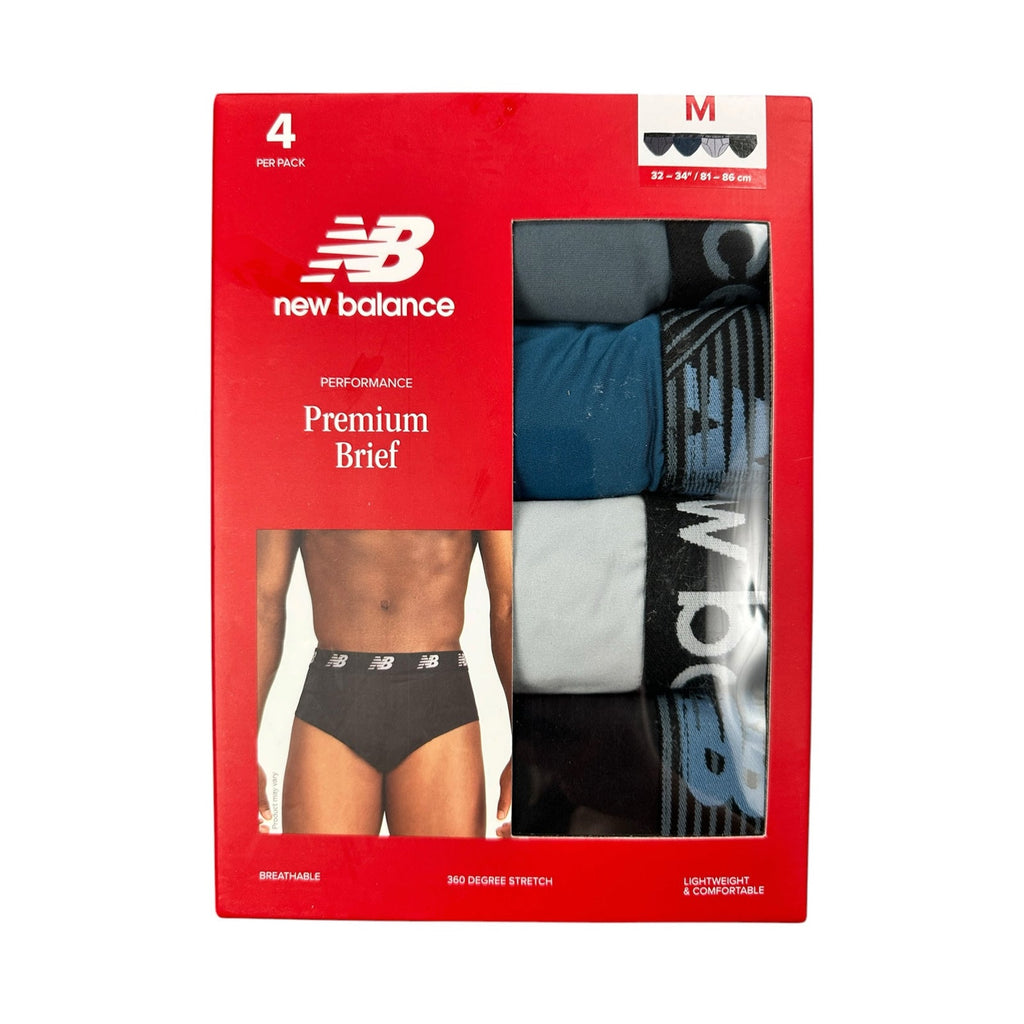 New Balance 360 Degree Stretch Performance Premium Briefs - 4 Pack — Size Large