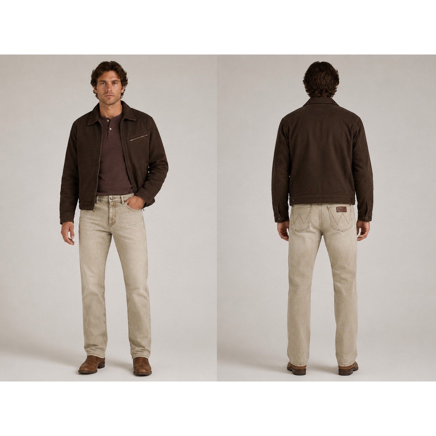Wrangler Retro Slim Straight Jean in Saddle Tan — Size 34x34 // Preowned