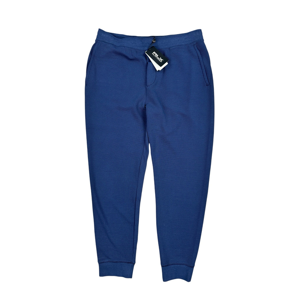 RLX Ralph Lauren Performance Waffle-Knit Jogger Pants in Navy — Size XL
