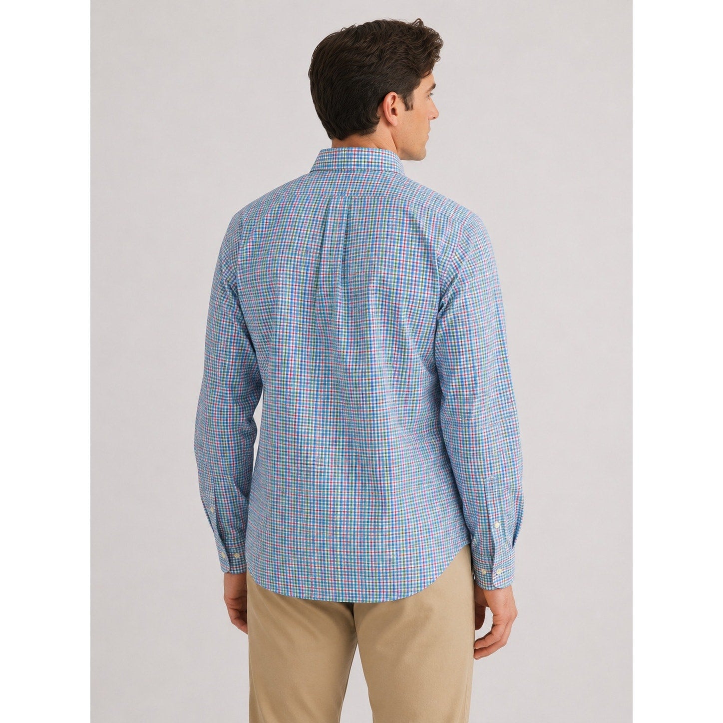 Polo Ralph Lauren Oxford Button Down Shirt in Multi-Color Plaid — Size Medium