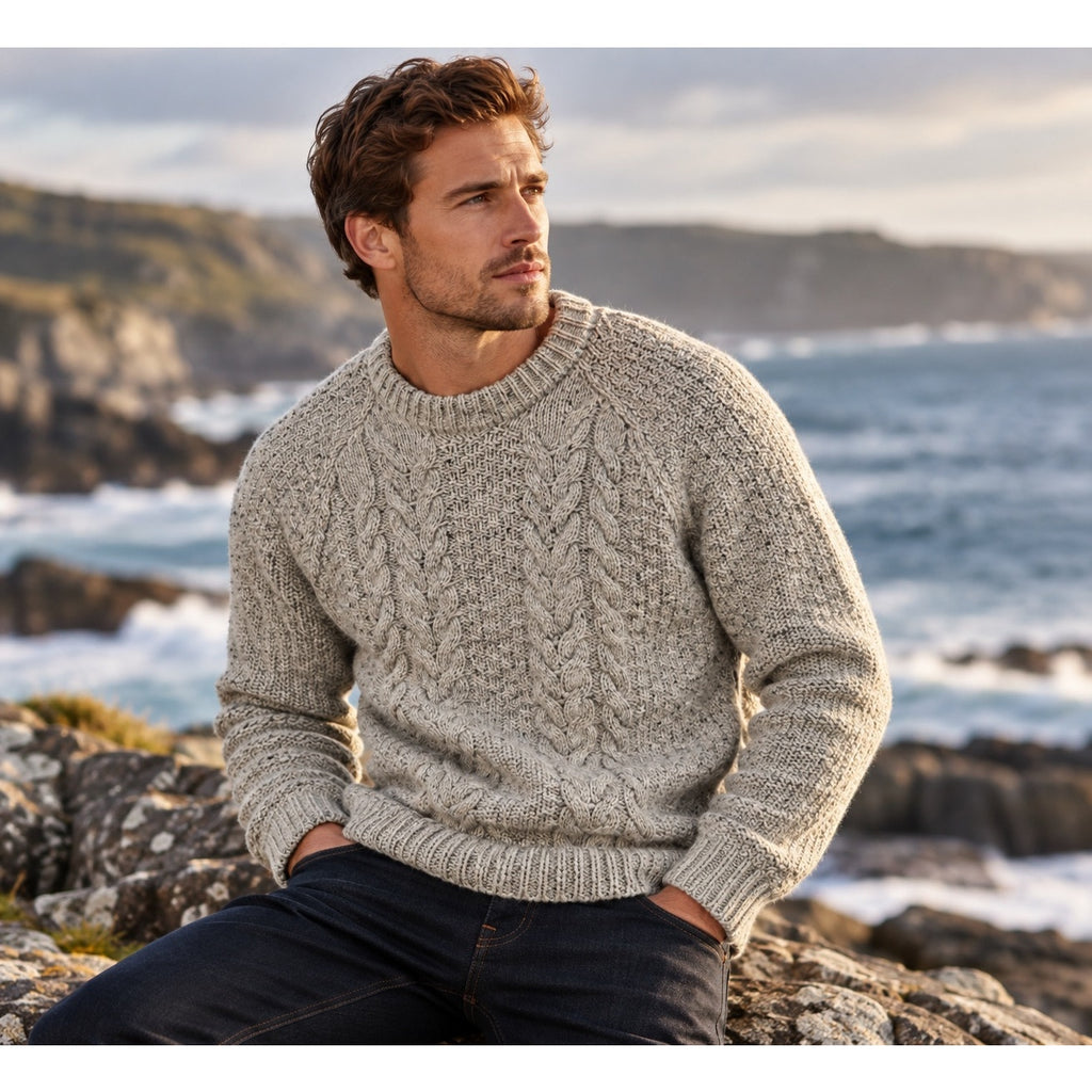 Finisterre Westray Crew Neck Pure New Wool Sweater — Size Small // Preowned