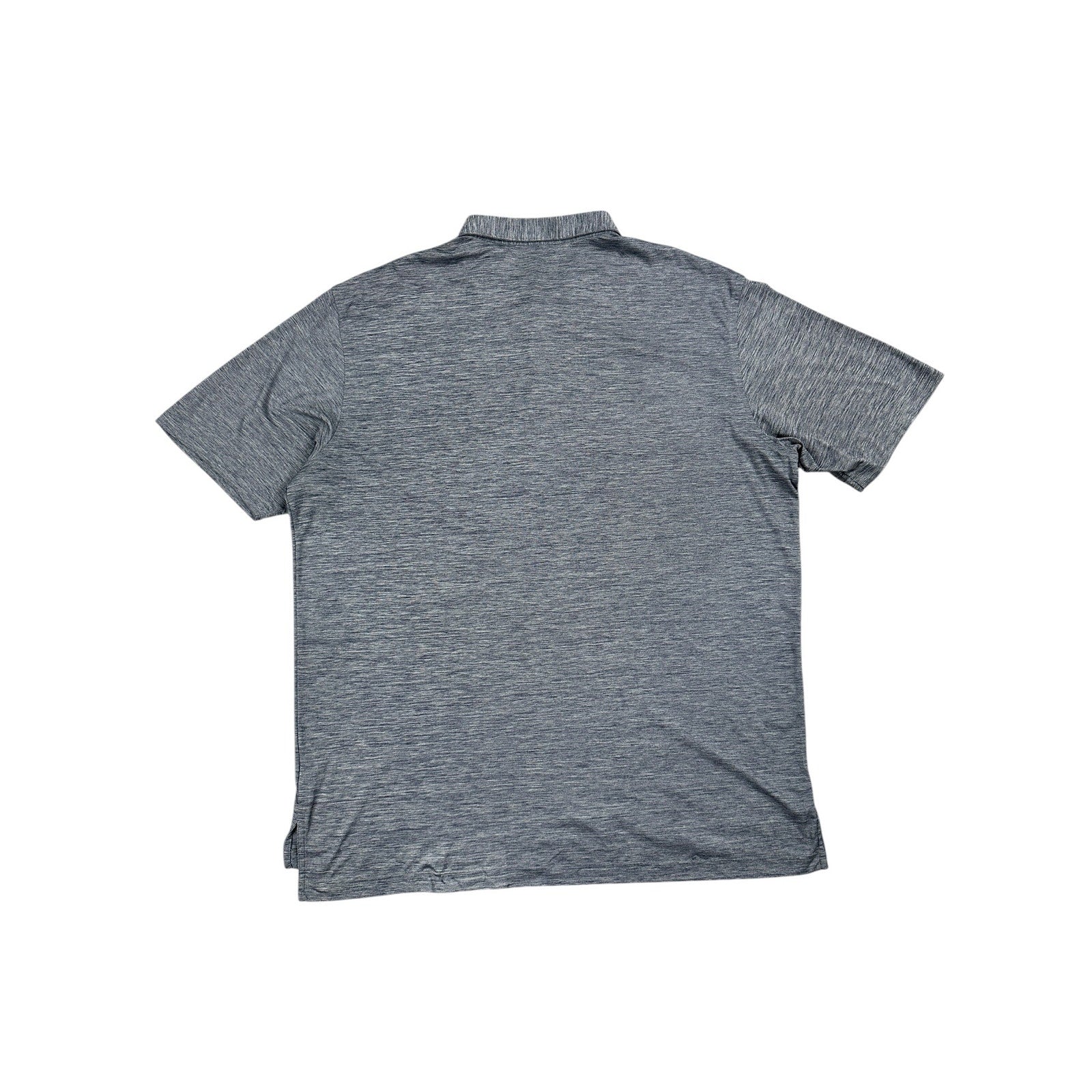Peter Millar Featherweight Melange Golf Polo in Heather Gray — Size XL // Preowned