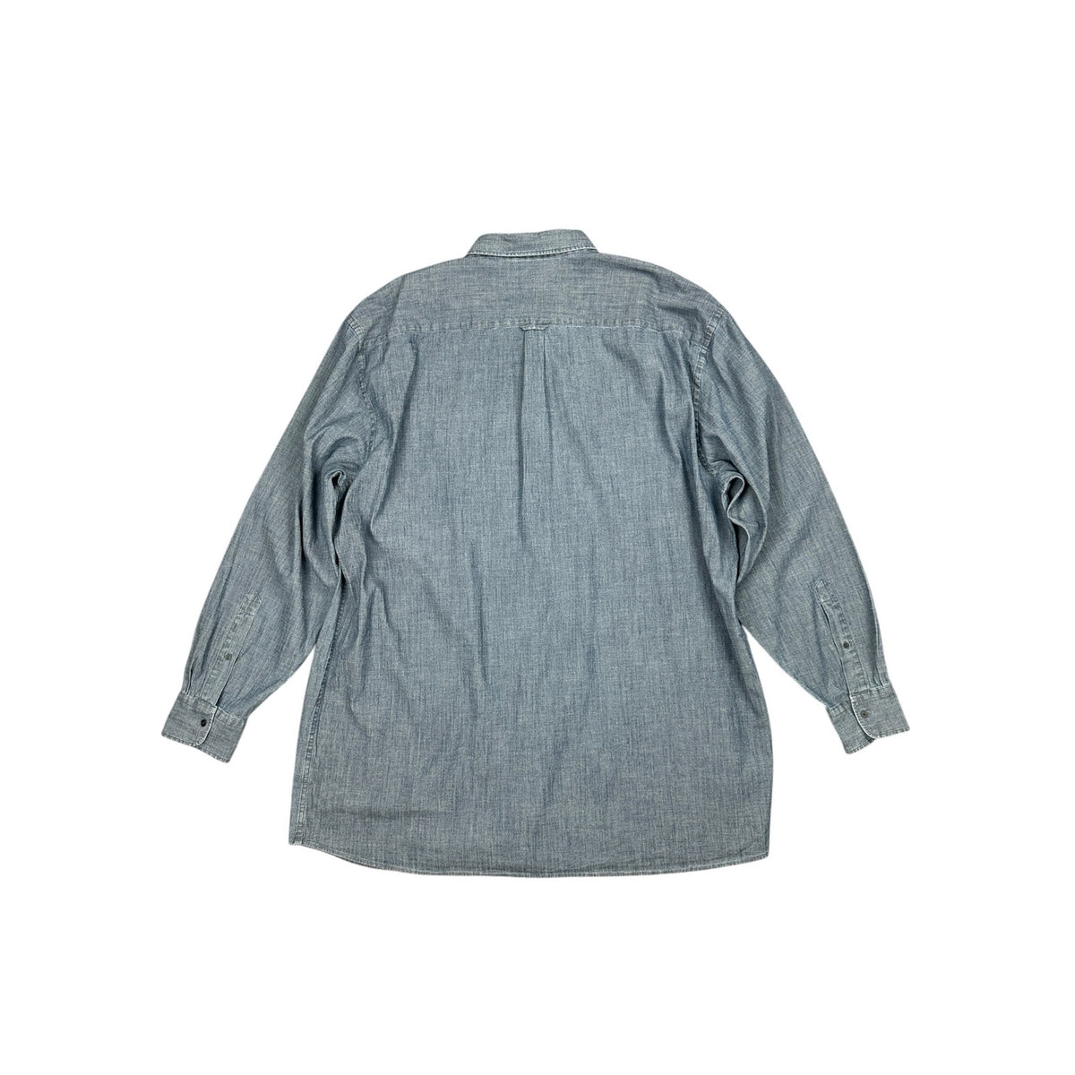 Peter Millar Tamworth Chambray Stretch Cotton Sport Long Sleeve Button Down Shirt — Size 2XT // Preowned
