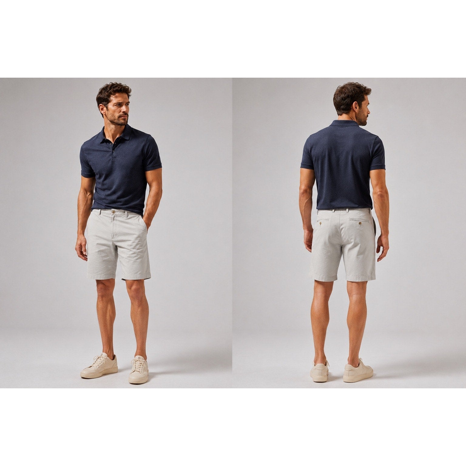 Southern Tide 9" Channel Marker Chino Short in Seagull Gray — Size 36