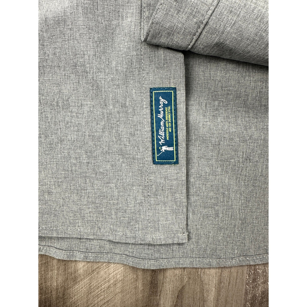 William Murray Performance Golf Long Sleeve Button Down in Gray — Size Small // Preowned