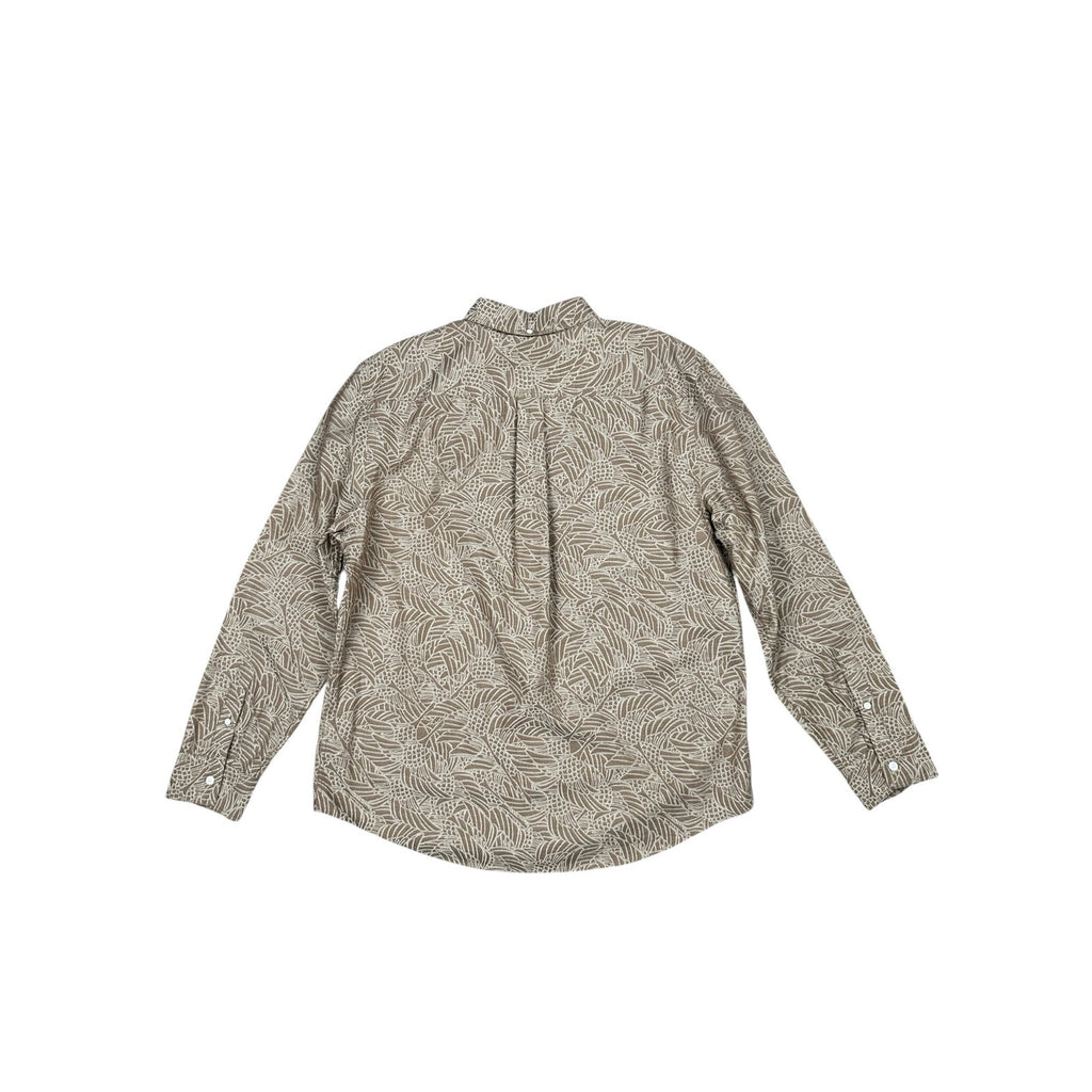 Billy Reid Melange Heron Swarm Standard Fit Long Sleeve Button Down Shirt — Size Large // Preowned