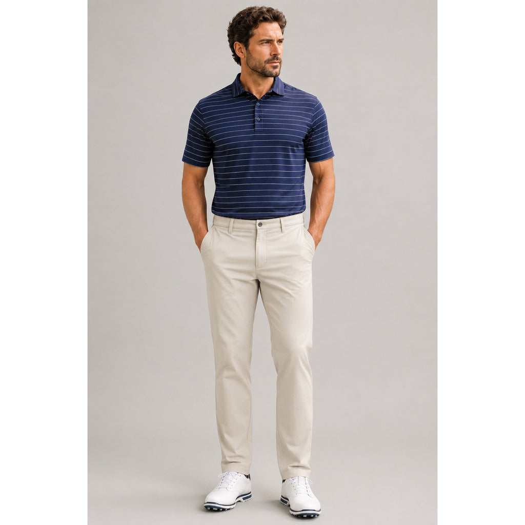 FootJoy FJ Athletic Fit 5-Pocket Performance Golf Pant in Tan Khaki — 38x32