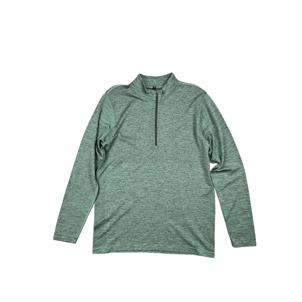 Lululemon Metal Vent Tech Half Zip Pullover in Heather Green — Size Large // Preowned