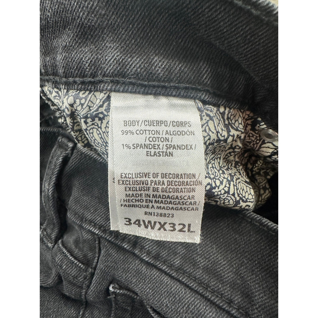 Cody James Jackson Slim Straight Stretch Jean in Night Rider Black — Size 34x32 // Preowned