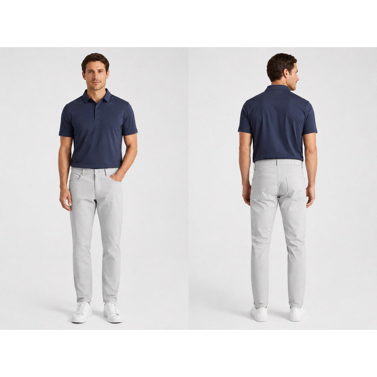 Peter Millar eb66 Performance 5 Pocket Pants in British Grey — Size 33x32 // Preowned