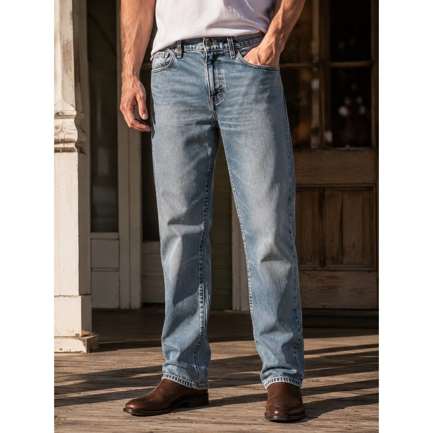 Levi's 541 Athletic Taper Jean in Medium Wash Blue — Size 32x30 // Preowned