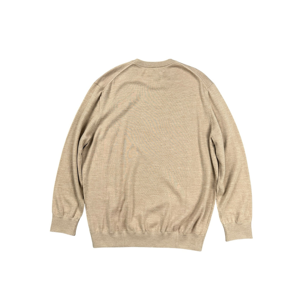 Mizzen+Main Preston Crewneck Sweater in Medium Beige — Size 2XL