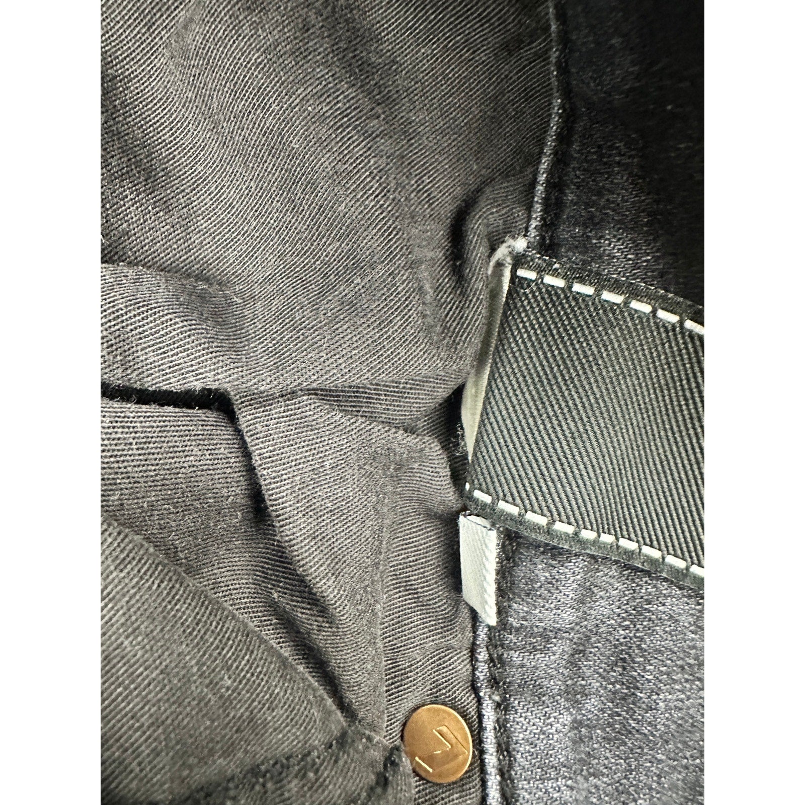 7 For All Mankind Skinny Stretch Jeans in Washed Black — Size 29 // Preowned