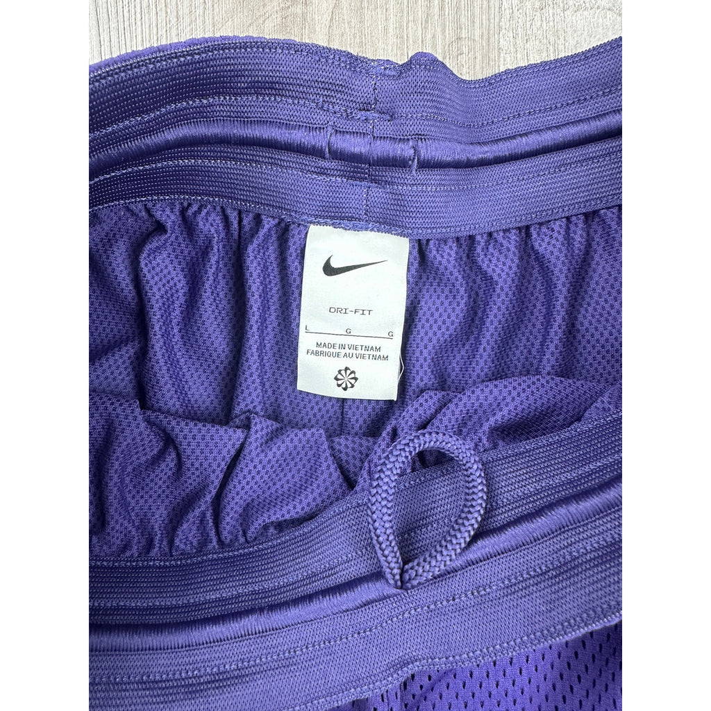 Nike TCU Horned Frogs Loose Fit Mid-Thigh Dri-FIT Mesh Athletic Shorts in Purple — Size Large