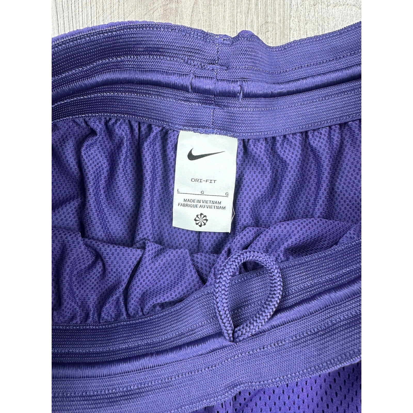 Nike TCU Horned Frogs Loose Fit Mid-Thigh Dri-FIT Mesh Athletic Shorts in Purple — Size Large