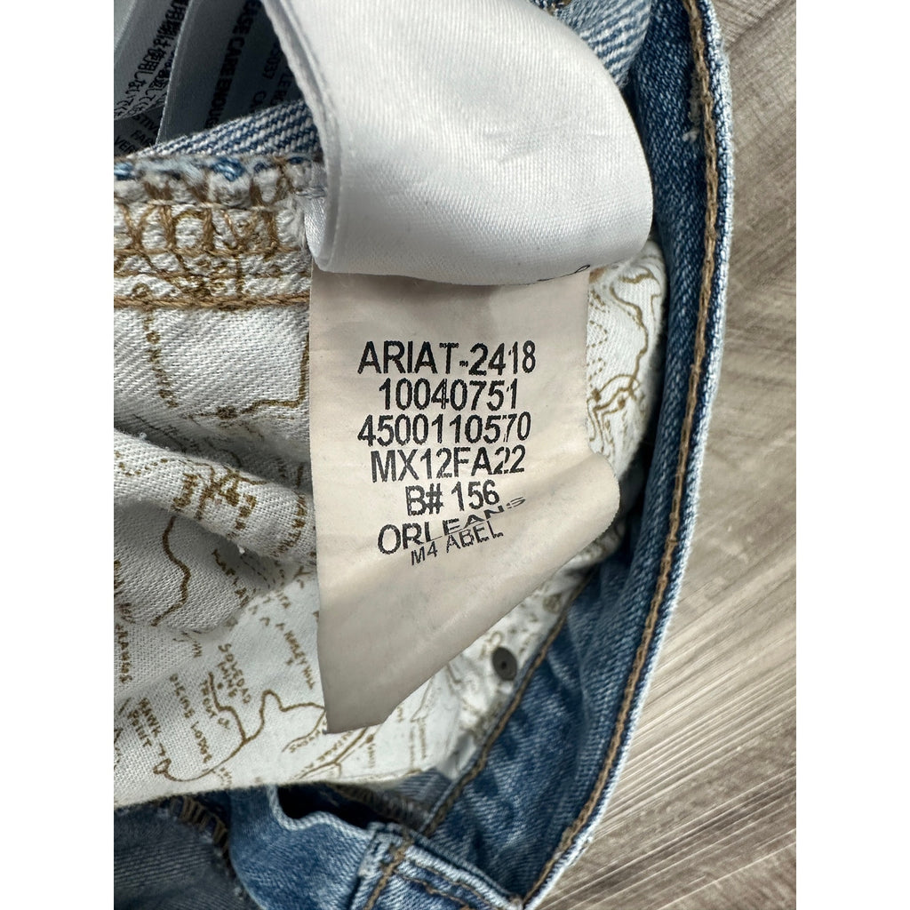 Ariat Abel M4 Relaxed Straight Leg Jean in Orleans Blue — Size 36x38 // Preowned