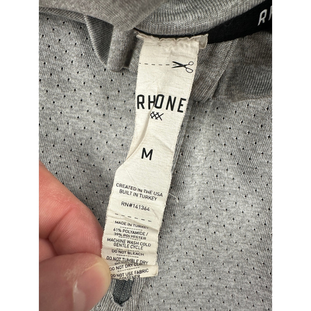 Rhone Versatility Perforated Yoke Quarter Zip Performance Pullover — Size Medium // Preowned