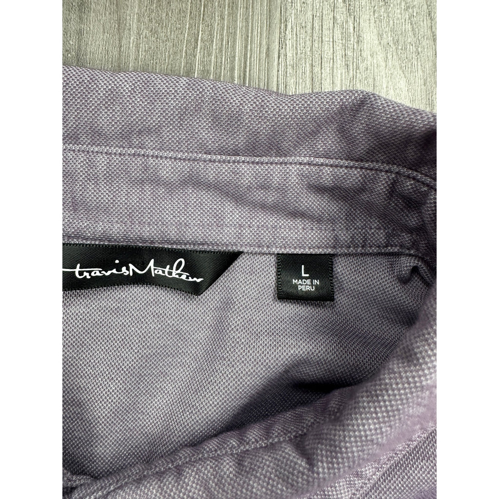 Travis Mathew TCU Texas Christian University Horned Frogs Oceanside Golf Polo in Purple — Size Large // Preowned