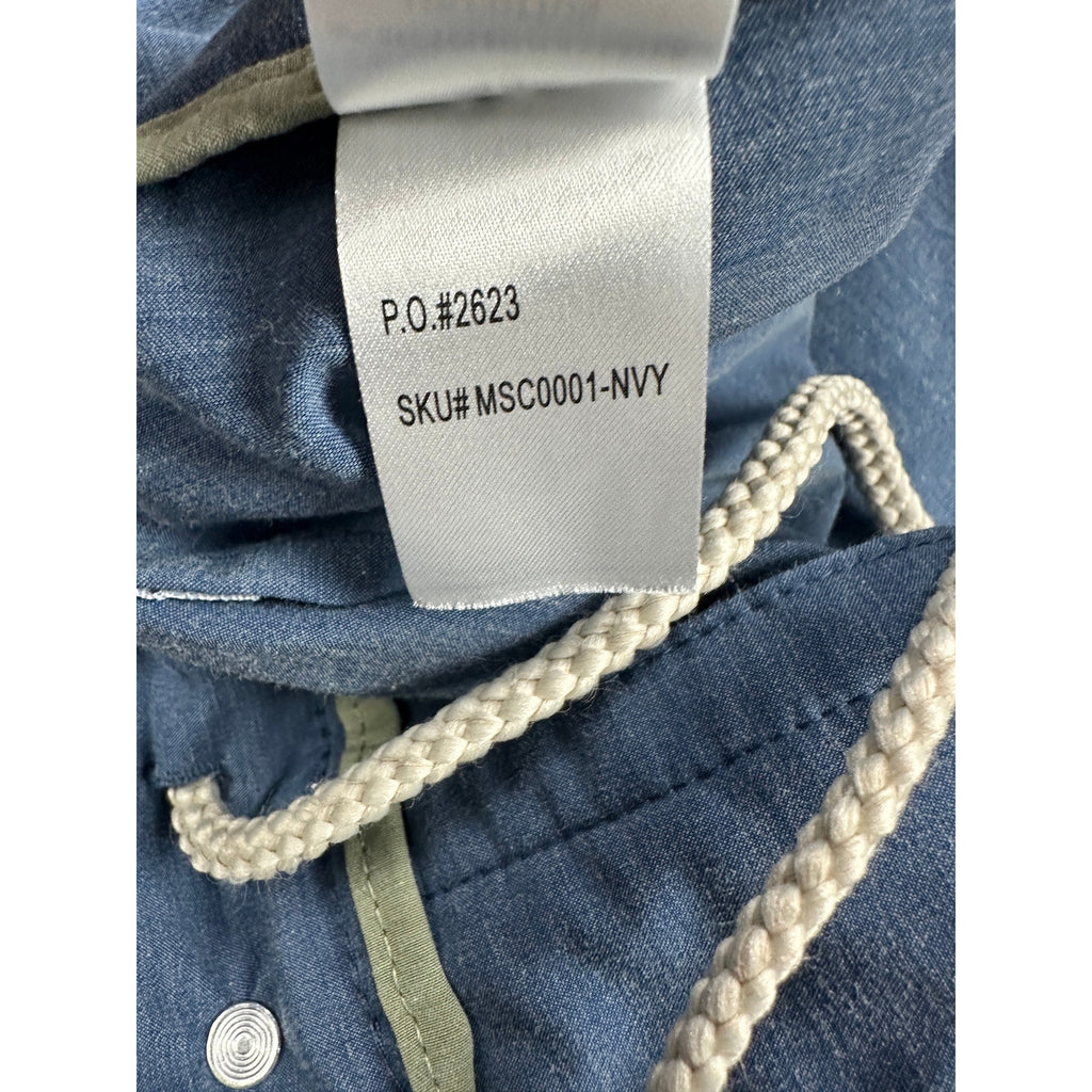 Faherty All Day Hybrid Drawstring Shorts in Navy — Size 38 // Preowned