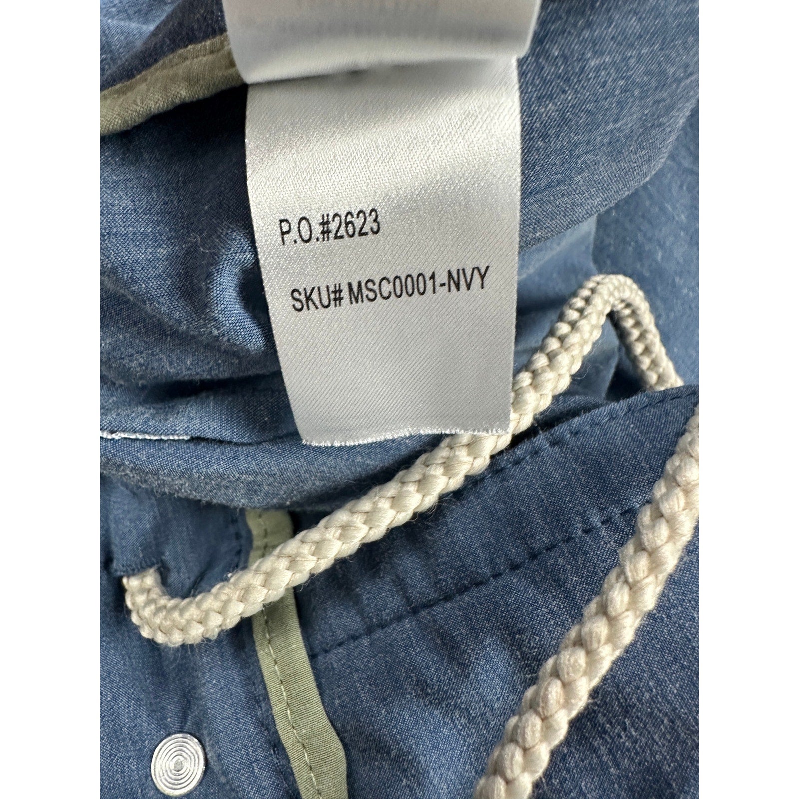 Faherty All Day Hybrid Drawstring Shorts in Navy — Size 38 // Preowned
