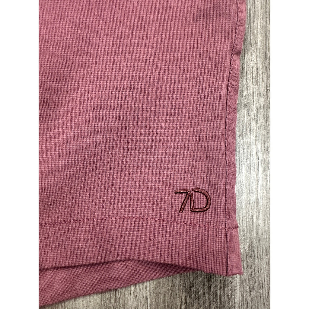 7 Diamonds Dynamic 7-Inch Hybrid Performance Shorts in Maroon — Size 36