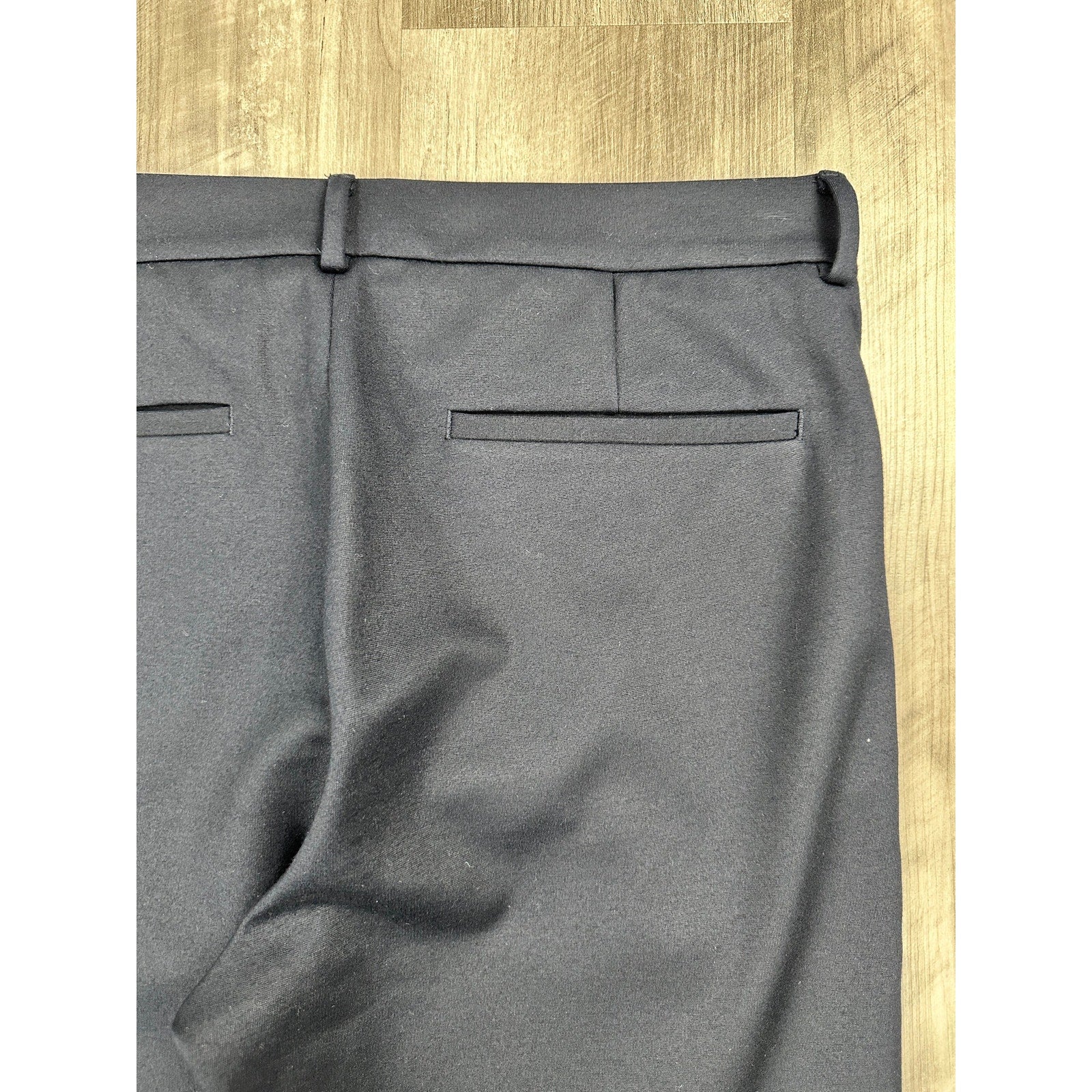 COS Slim Tapered Viscose Blend Ankle Zip Trousers in Navy — Size 50 (US 34R) // Preowned