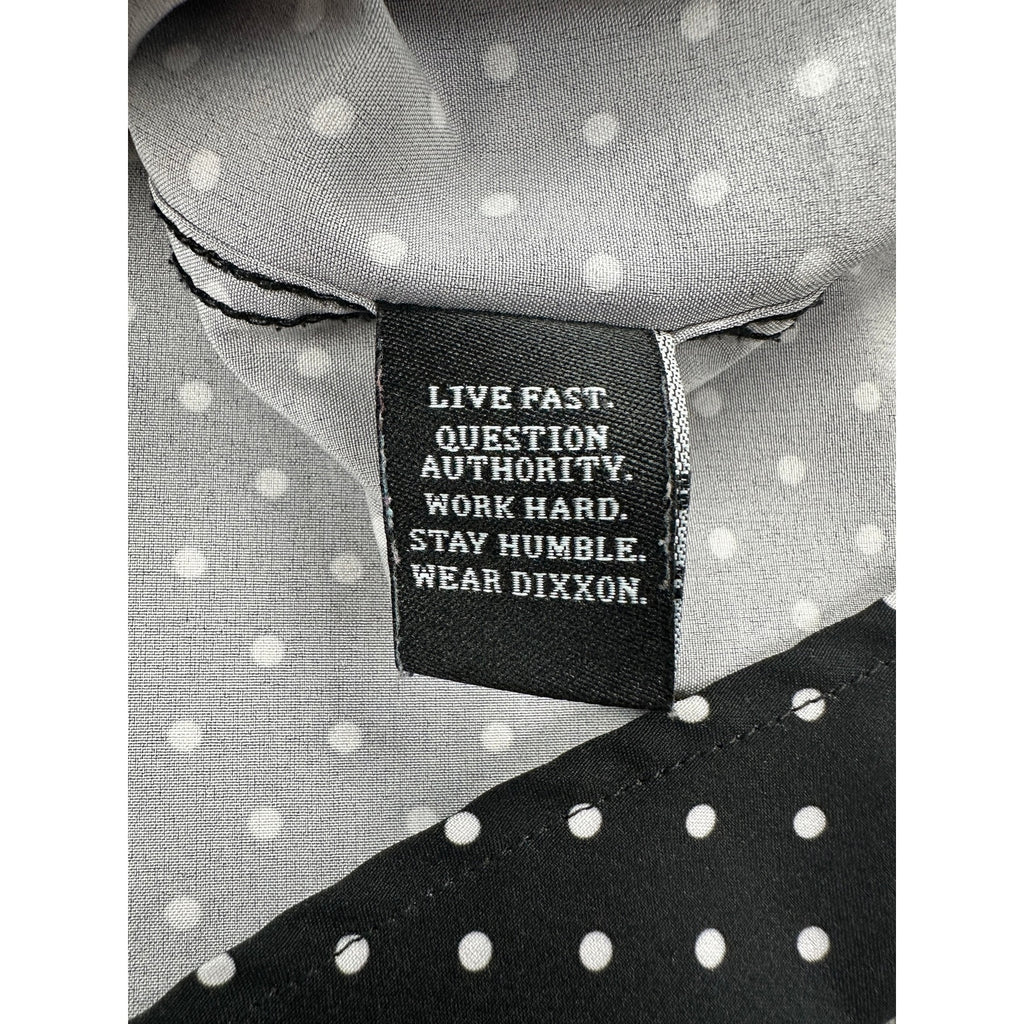 Dixxon Flannel Company The Milton Short Sleeve Shirt in Black, White — Size Large // Preowned