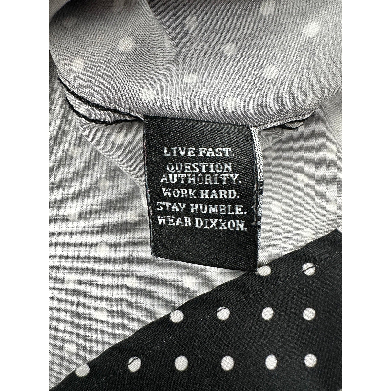 Dixxon Flannel Company The Milton Short Sleeve Shirt in Black, White — Size Large // Preowned