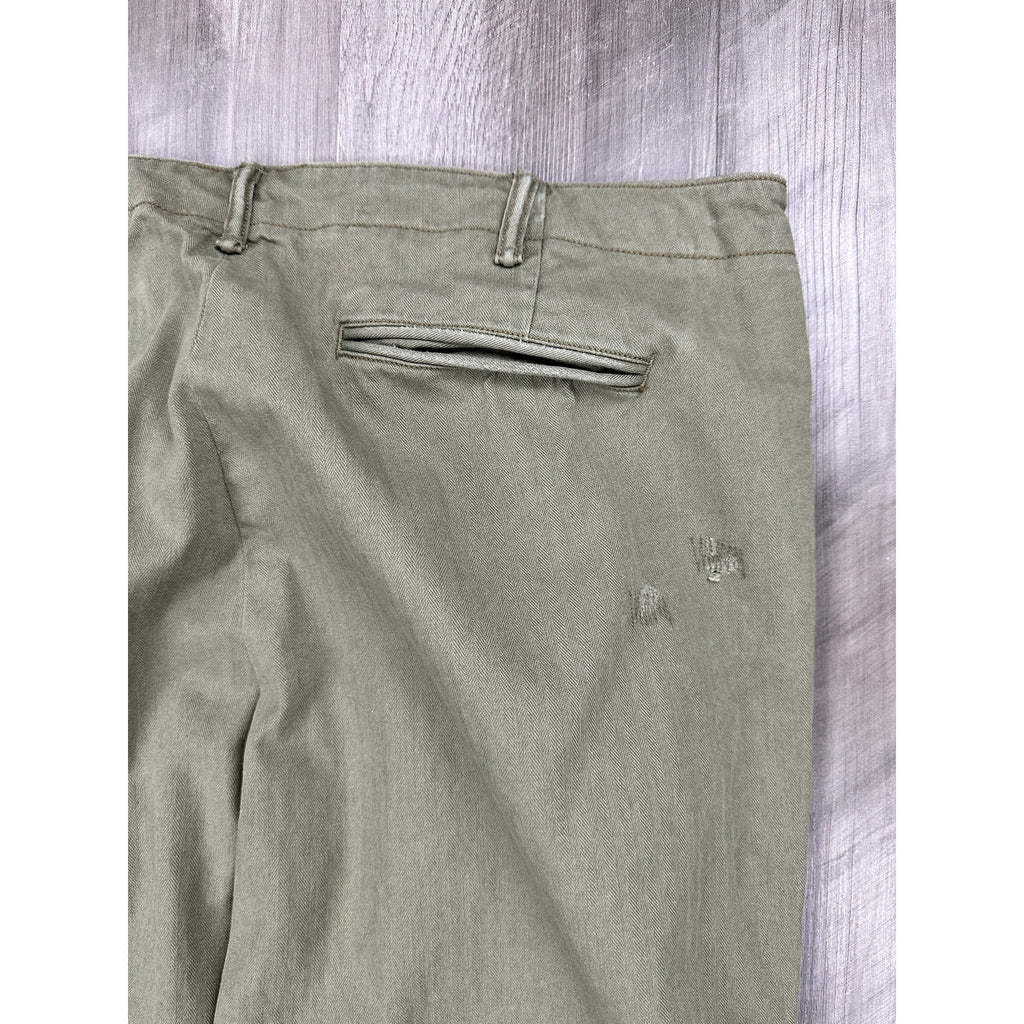 Polo Ralph Lauren Herringbone M-43 Field Pants in Green — Size 36 // Preowned