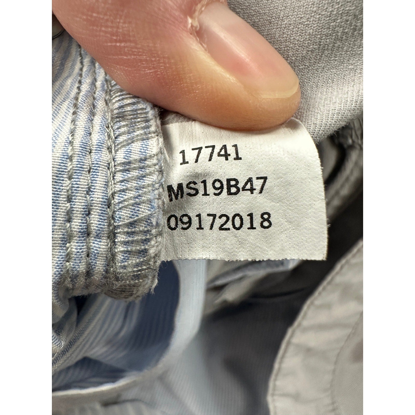 Peter Millar Soft Touch Twill 5 Pocket Pants in Light Gray — Size 36 // Preowned