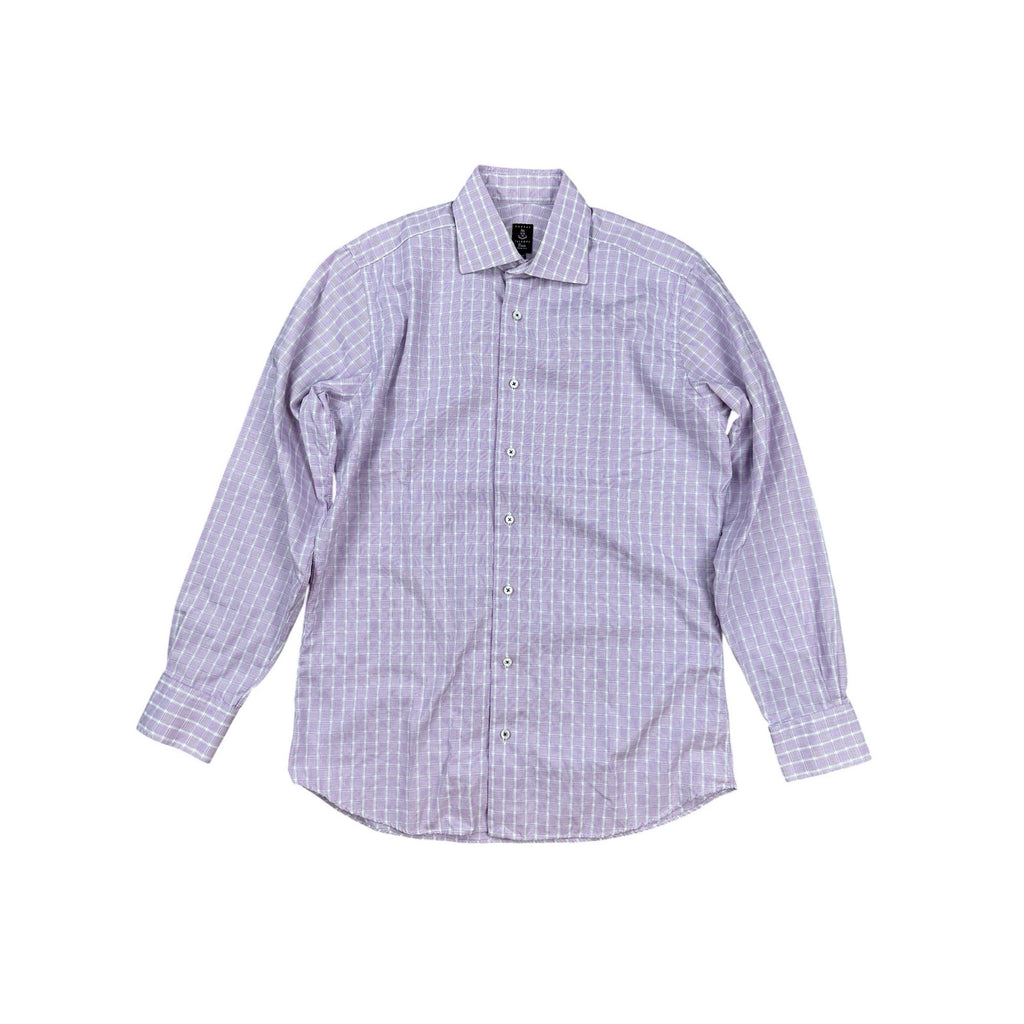 Robert Talbott Estate Trim Fit Plaid Long Sleeve Button Down - 15.5