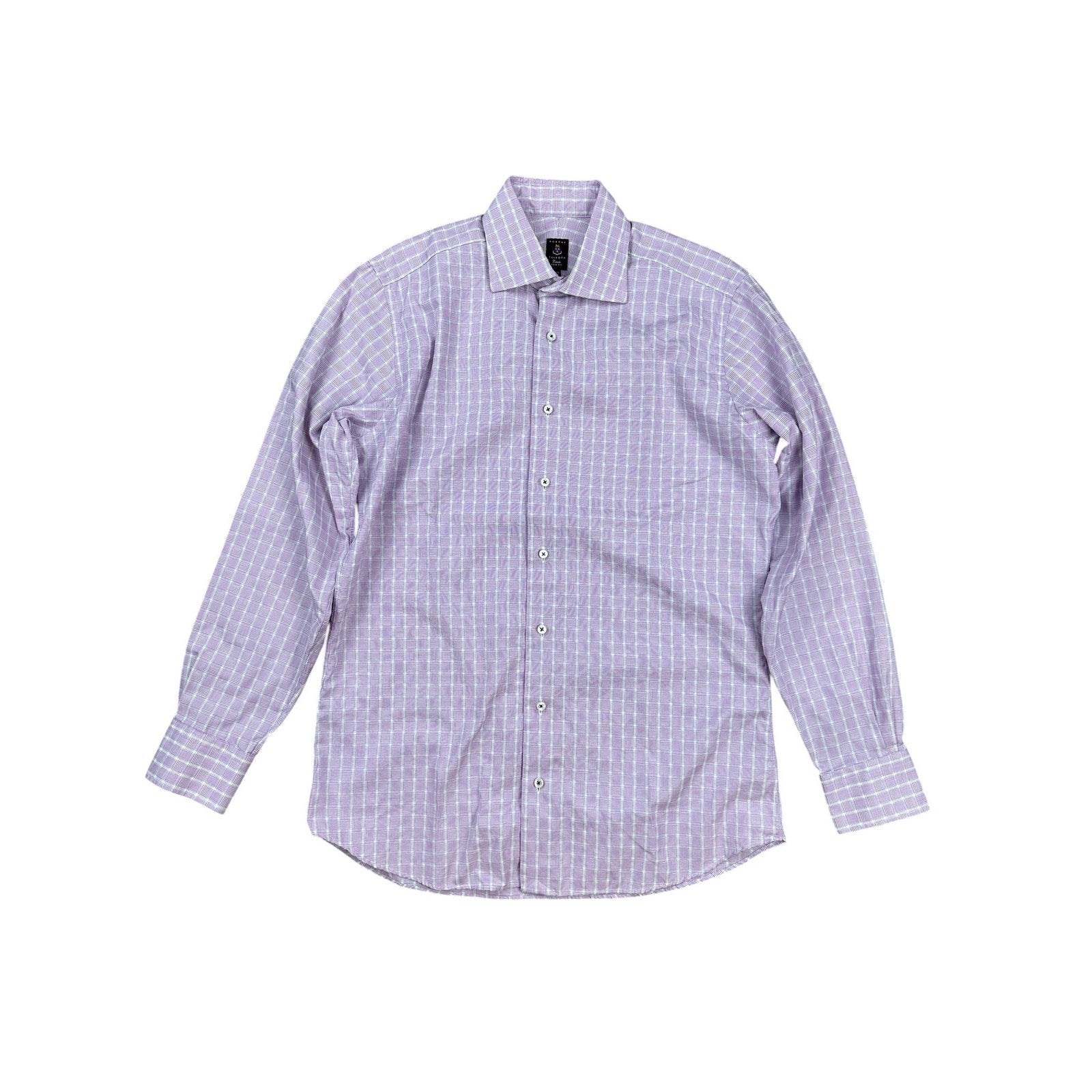 Robert Talbott Estate Trim Fit Plaid Long Sleeve Button Down - 15.5