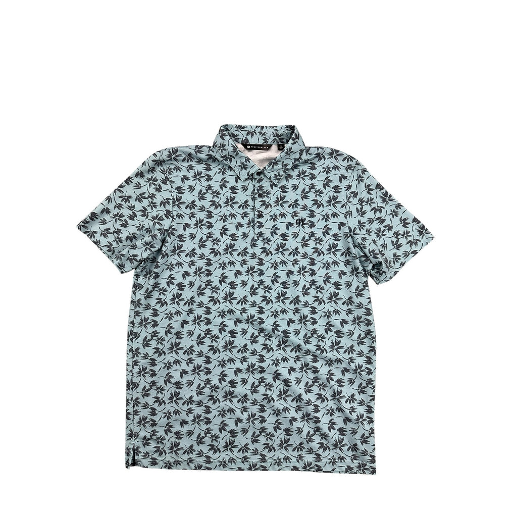 Travis Mathew Featherweight Jungle Golf Polo in Teal Navy — Size XL // Preowned