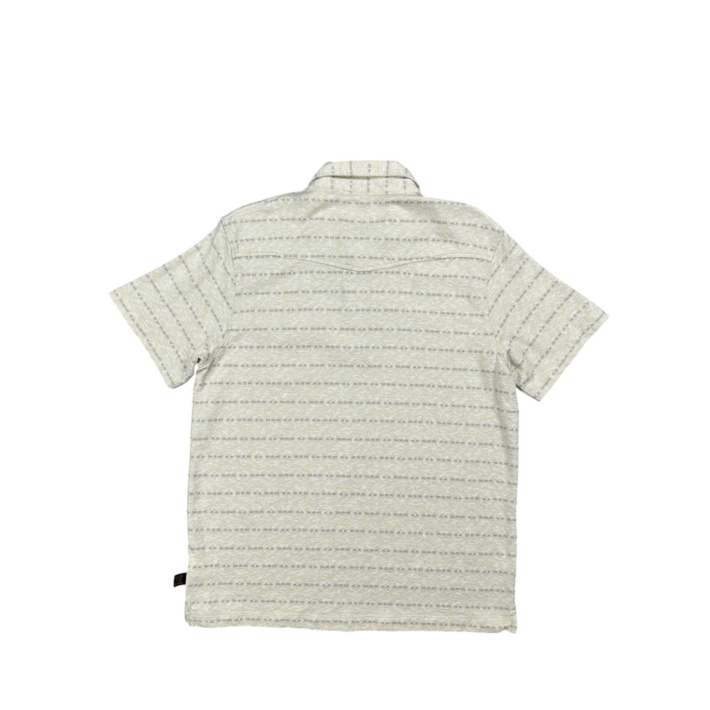 Howler Brothers Ranchero Jacquard Pearl Snap Polo — Size Medium // Preowned