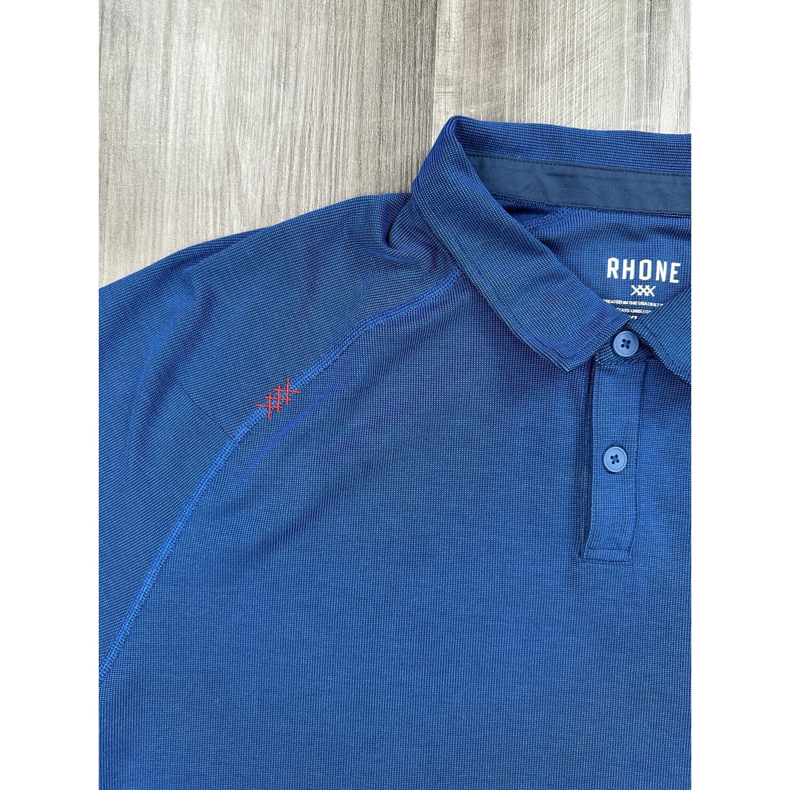 Rhone Delta Pique Performance Polo in Blue — Size 2XL // Preowned