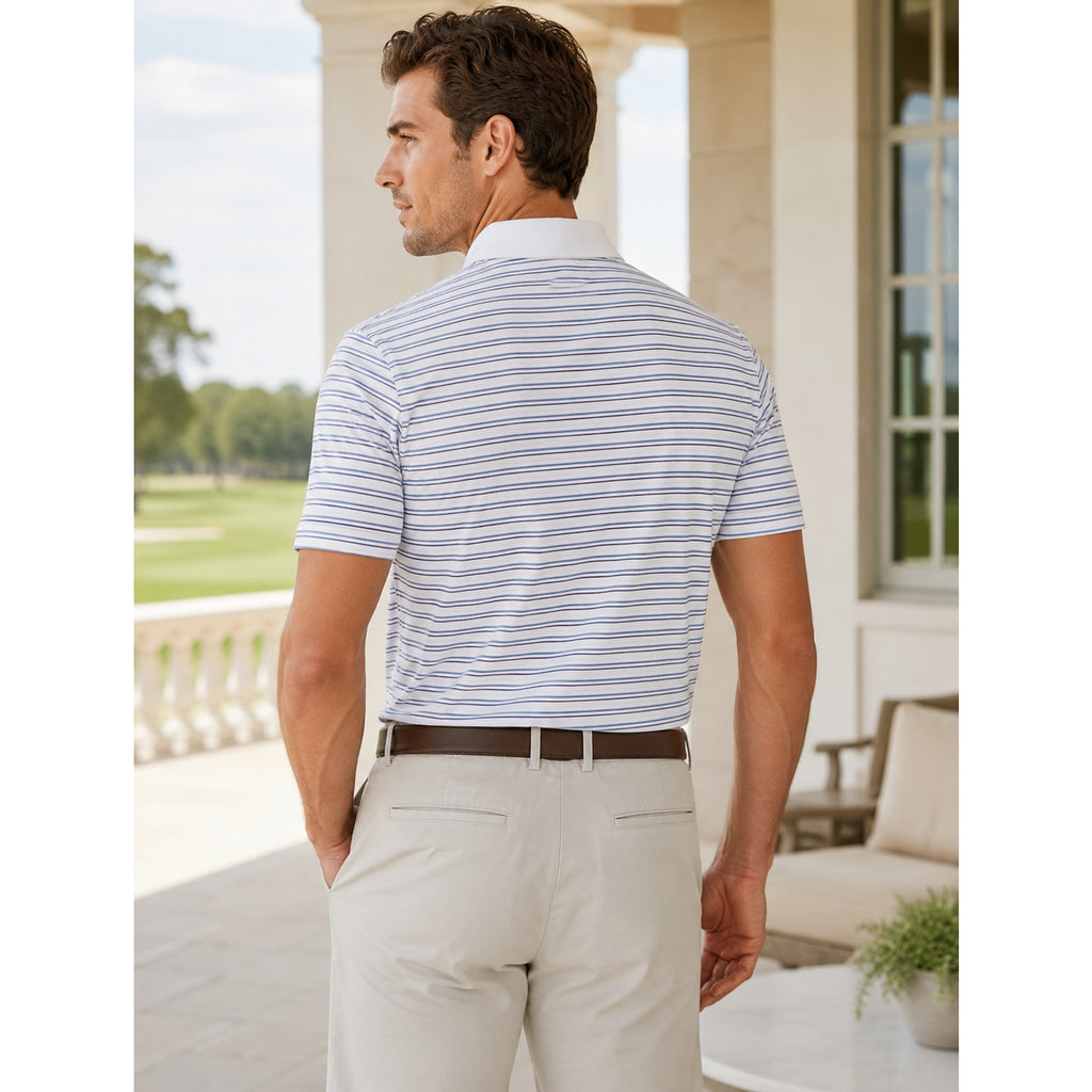 RLX Ralph Lauren Striped Classic Fit Wicking Performance Golf Polo - XL