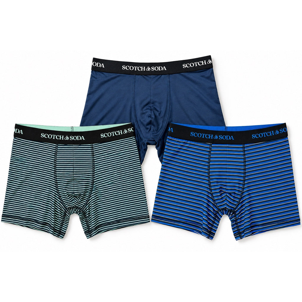 Scotch & Soda Active Stretch Boxer Brief - 3 Pack — Size Small
