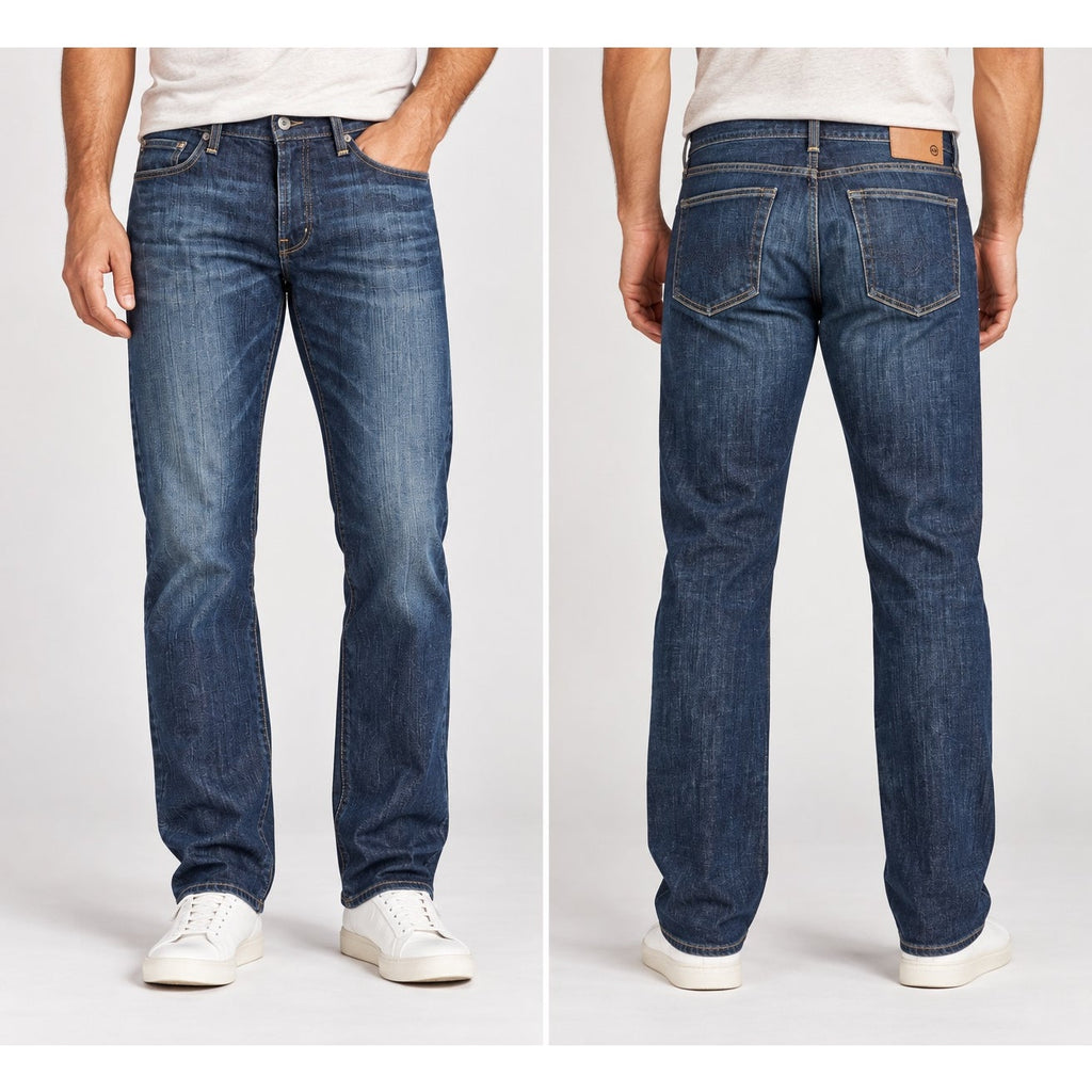AG Adriano Goldschmied The Protégé Straight Leg Hunts Wash Jeans — Size 36x36 // Preowned