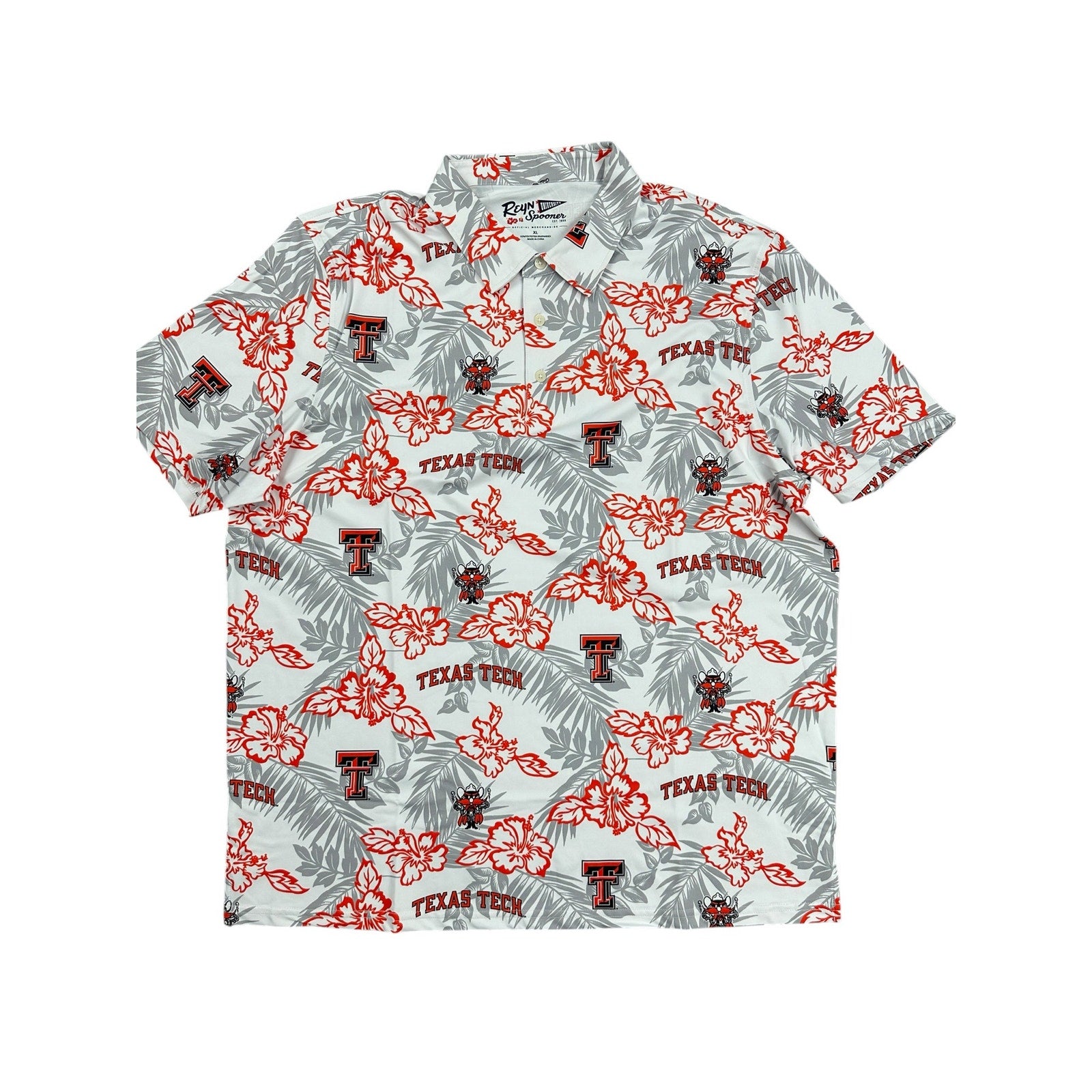 Texas Tech Red Raiders Reyn Spooner Hawaiian Pua Performance Polo - XL
