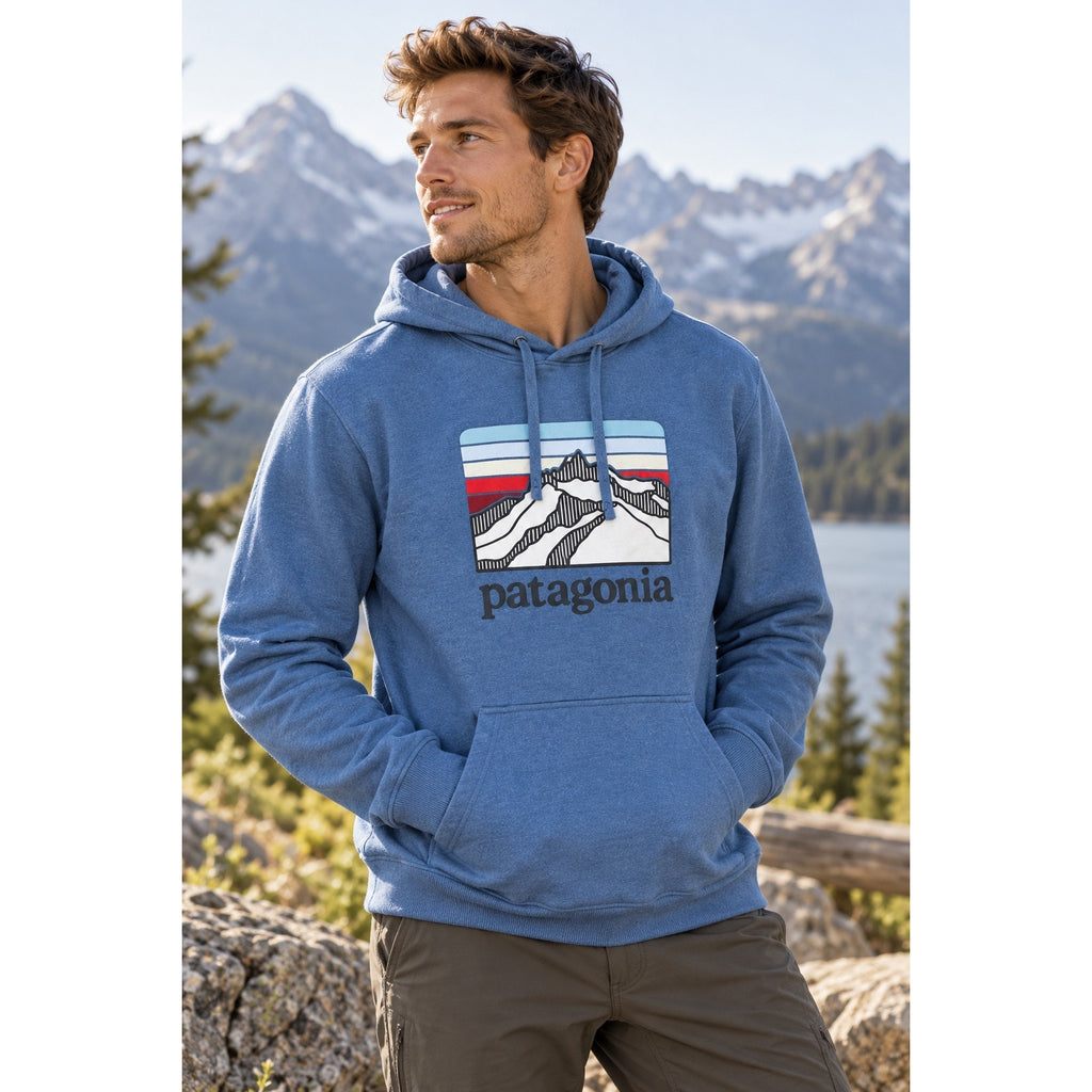 Patagonia Line Logo Ridge Uprisal Regular Fit Hoodie — Size Small // Preowned