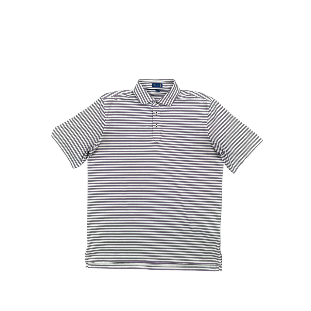Stitch Damon Striped Performance Golf Polo — Size M/L // Preowned