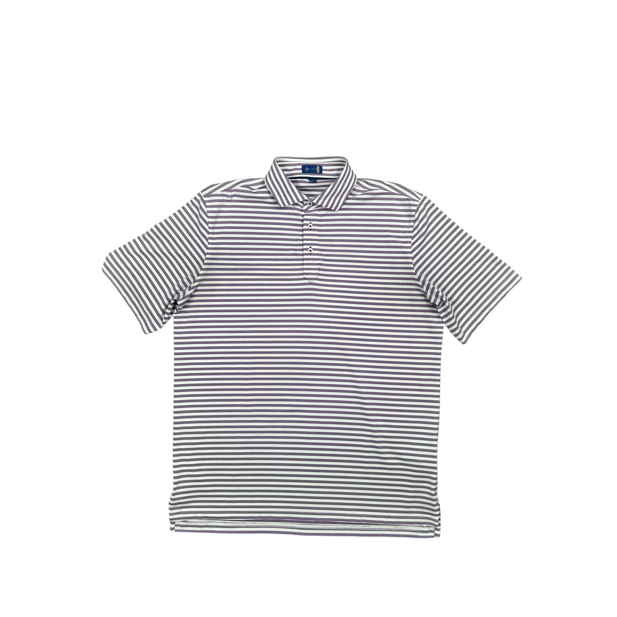 Stitch Damon Striped Performance Golf Polo — Size M/L // Preowned